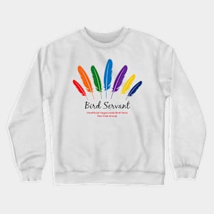 Bird Servant - black print Crewneck Sweatshirt
